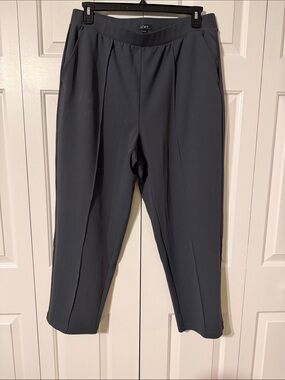 LOFT Slate Gray Pleated Women's Trousers
